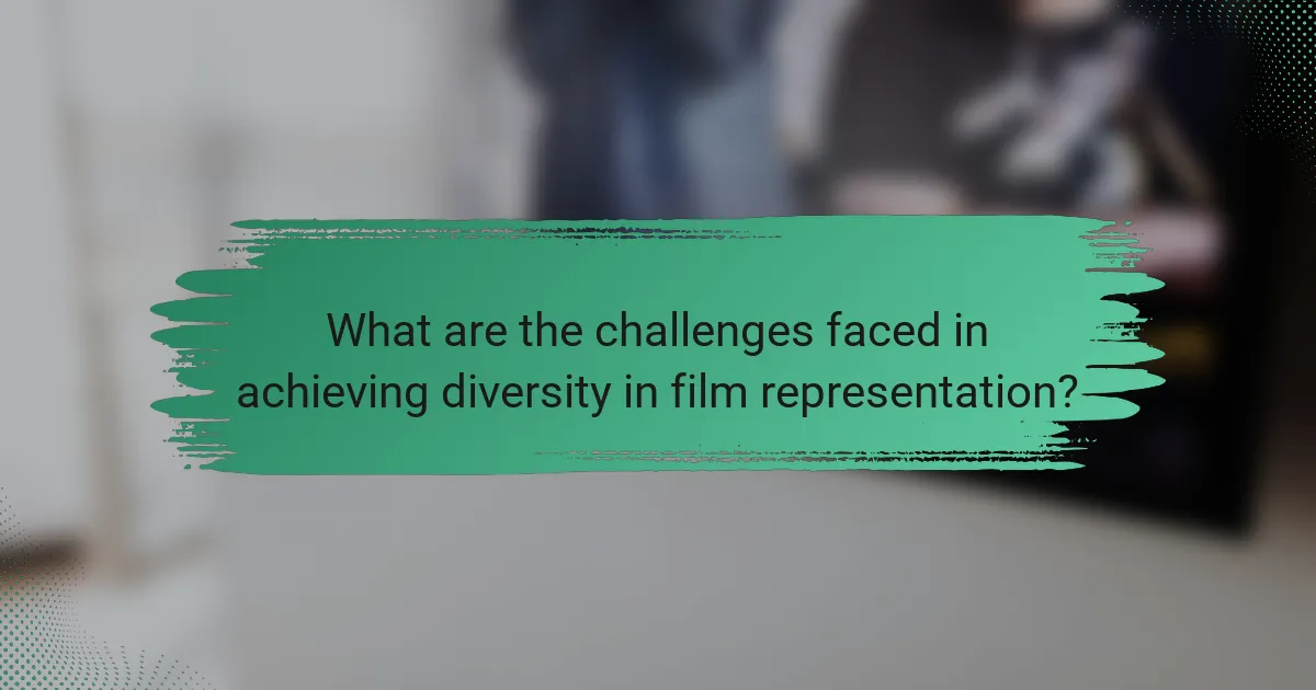 What are the challenges faced in achieving diversity in film representation?